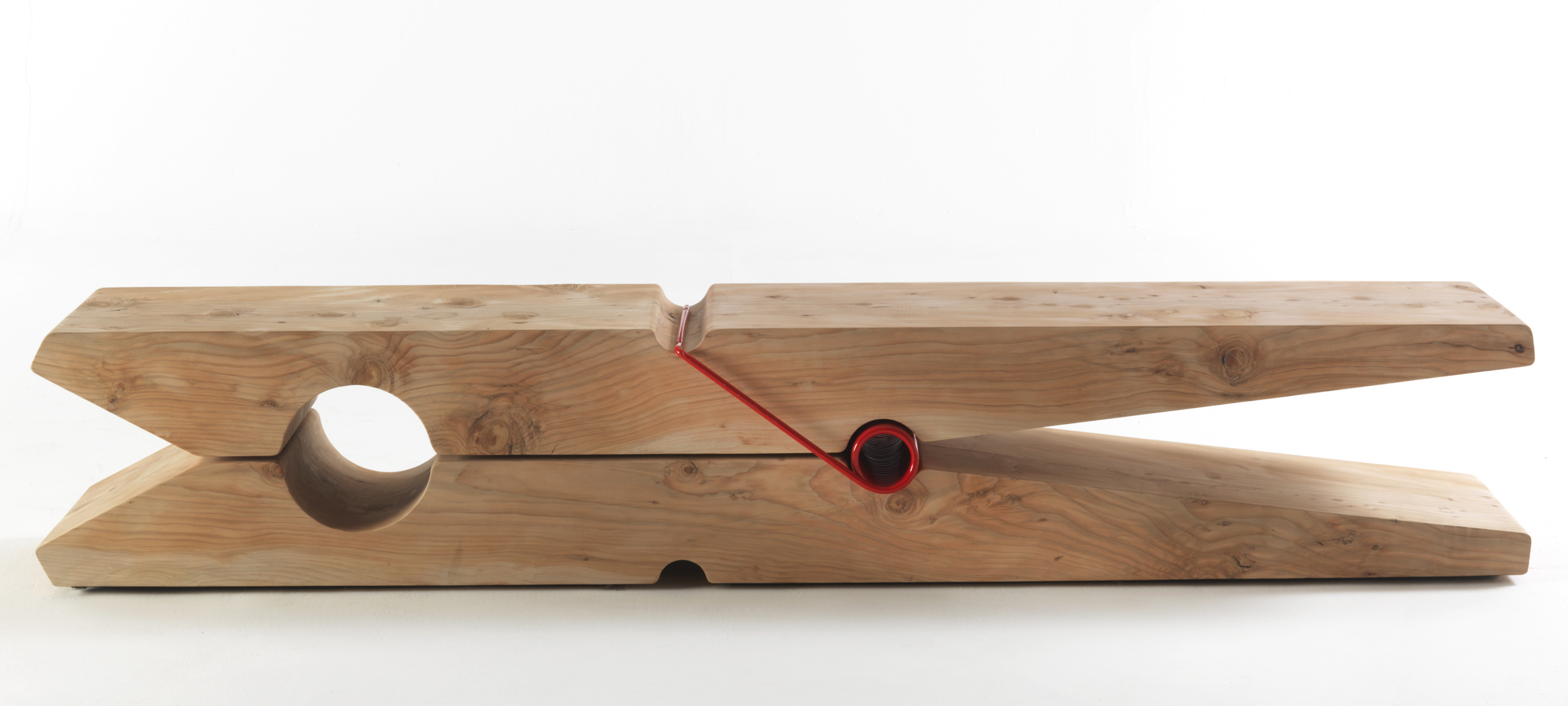Giant Clothespin Bench