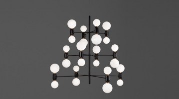 ABALLS-12-Chandelier in black