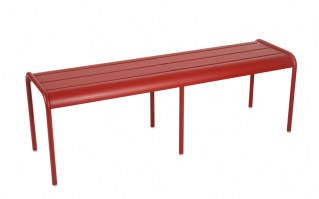 Luxembourg 3-4 seater bench_chili