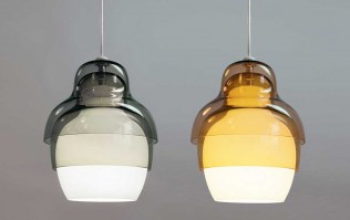 Matrioshka pendant lights from Innermost - Grey & Yellow