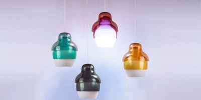 Matrioshka pendant lights from Innermost - four colours