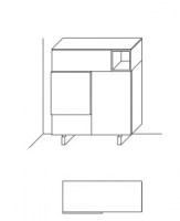 Jesse Open sideboard composition O-02 drawing layout