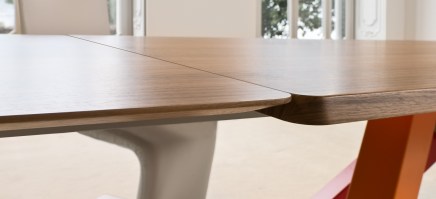 BIG table showing a close up view of the extension.