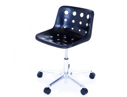 Polo swivel chair in black